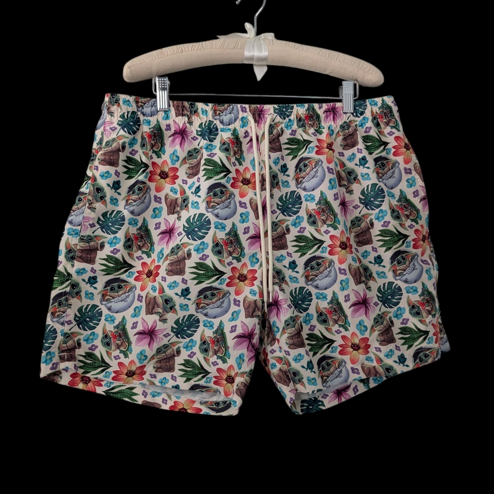 Star Wars Floral Sloth Swim Trunks